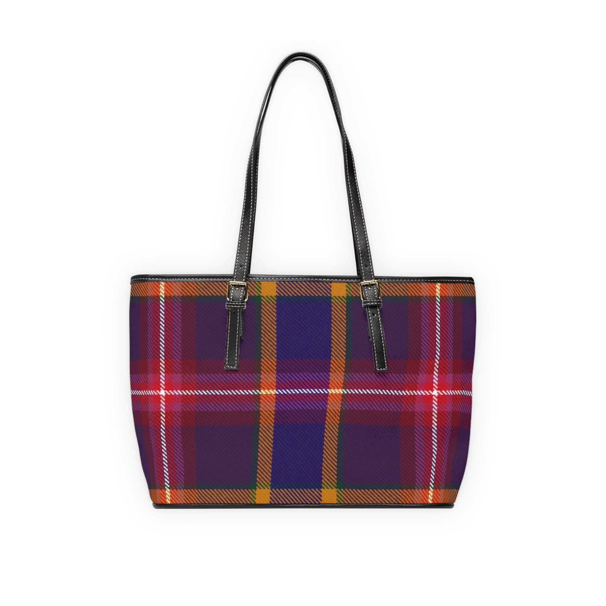 Fenix-Umbran tartan PU leather shoulder bag